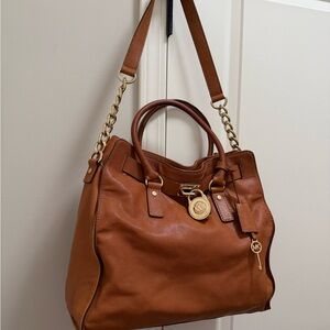 Michael Kors Tan Leather Shoulder Bag